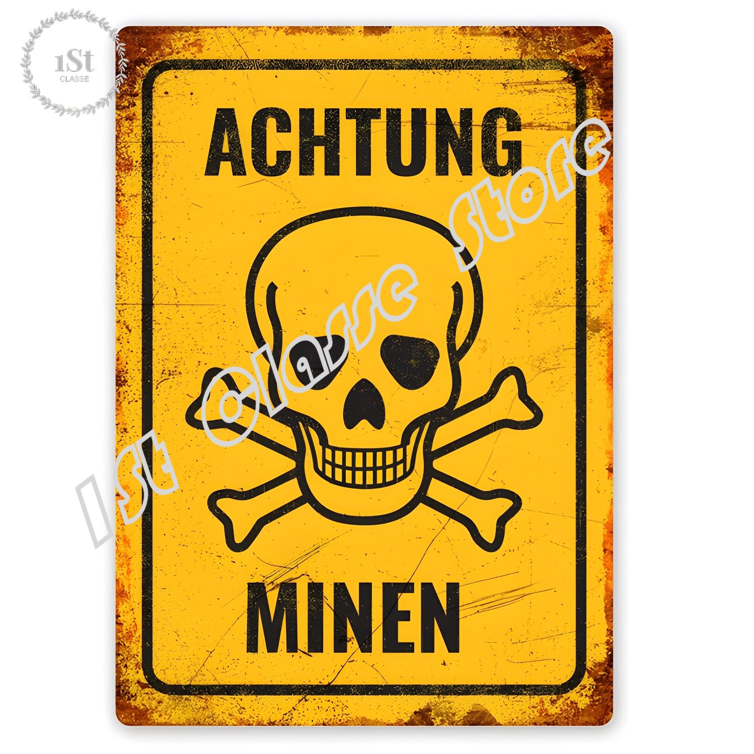 Home Cinema Logo - Achtung Minen Оловянная вывеска, искусство, Украшение