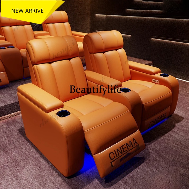 Home Cinema Room - Электрические кресла-реклайнеры G153 из натуральной кожи
