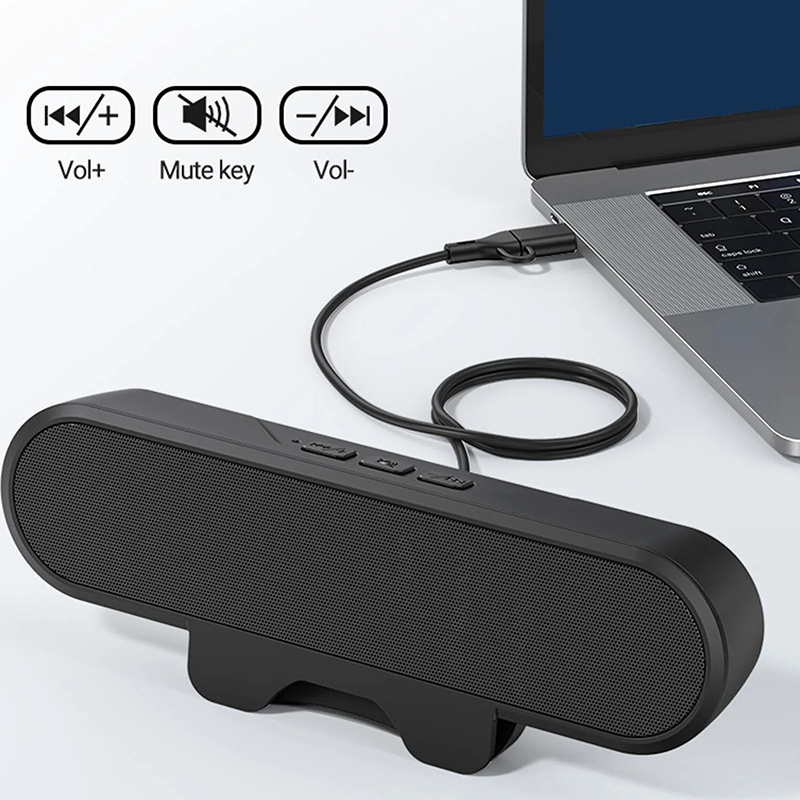 Home Cinema Subwoofer - Портативная мини-колонка-саундбар с USB-подключением для компьютера,