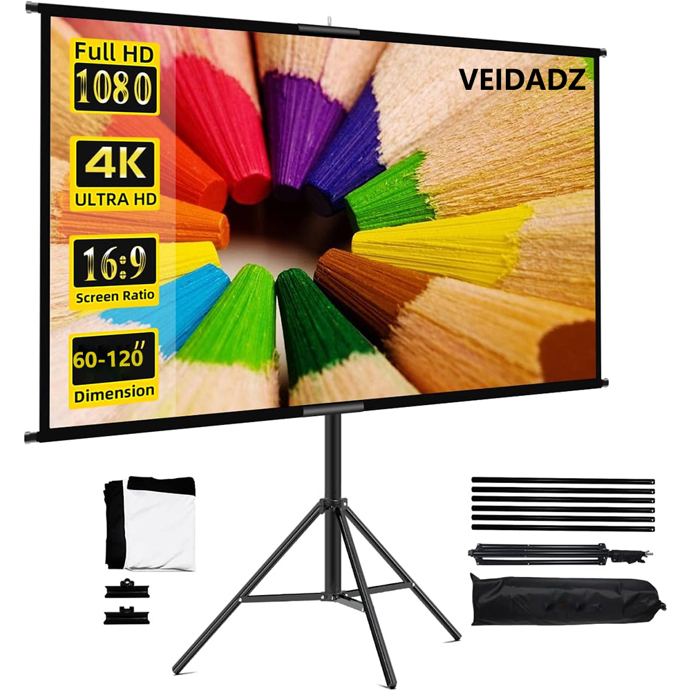 Home Cinema Blanc - VEIDADZ Экран для проектора с подставкой
