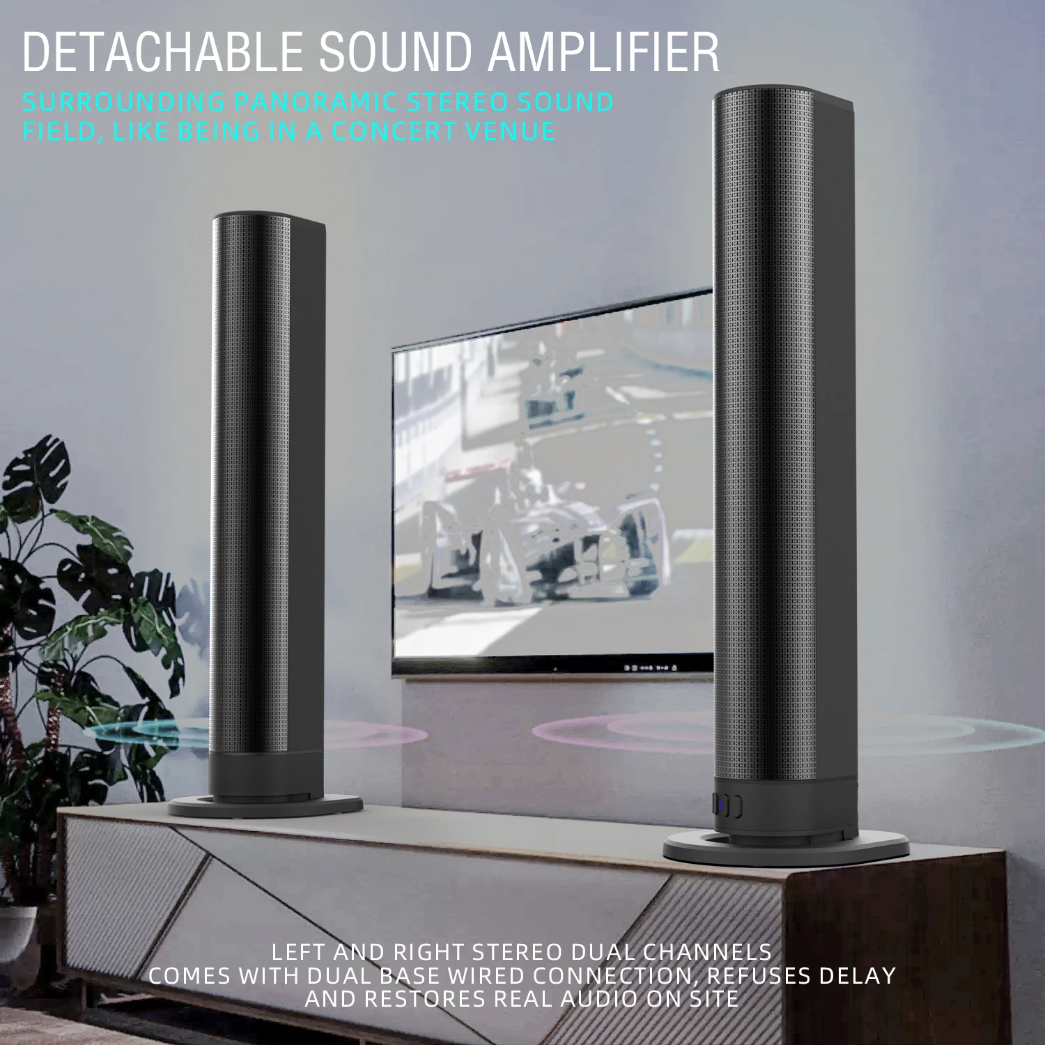 Home Cinema Bose - FM-саундбар ТВ Bluetooth-колонки Соединения HDMI/AUX/BT/OPT Саундбар