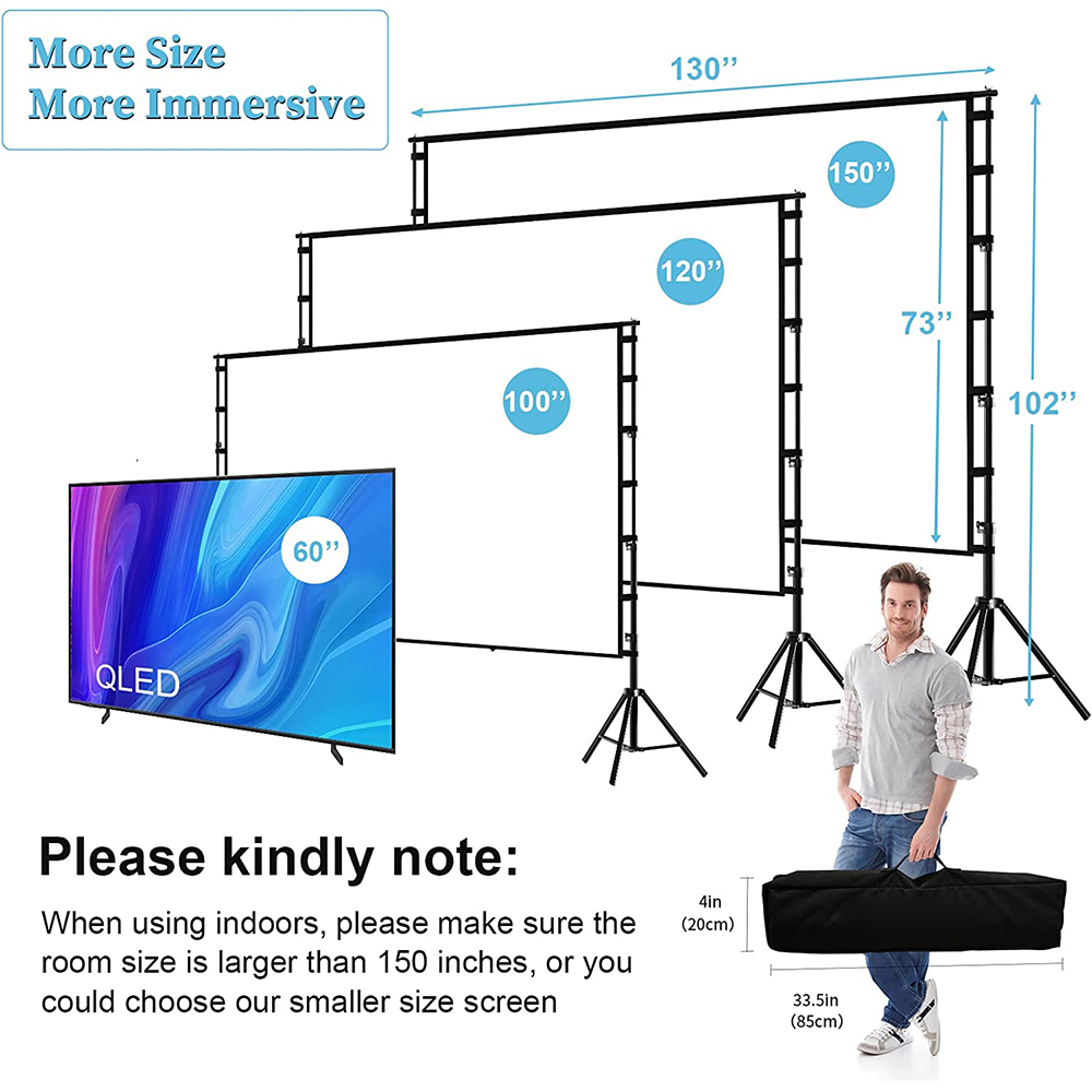 VEIDADZ Экран для проектора с  – обзор и цена Home Cinema Blanc