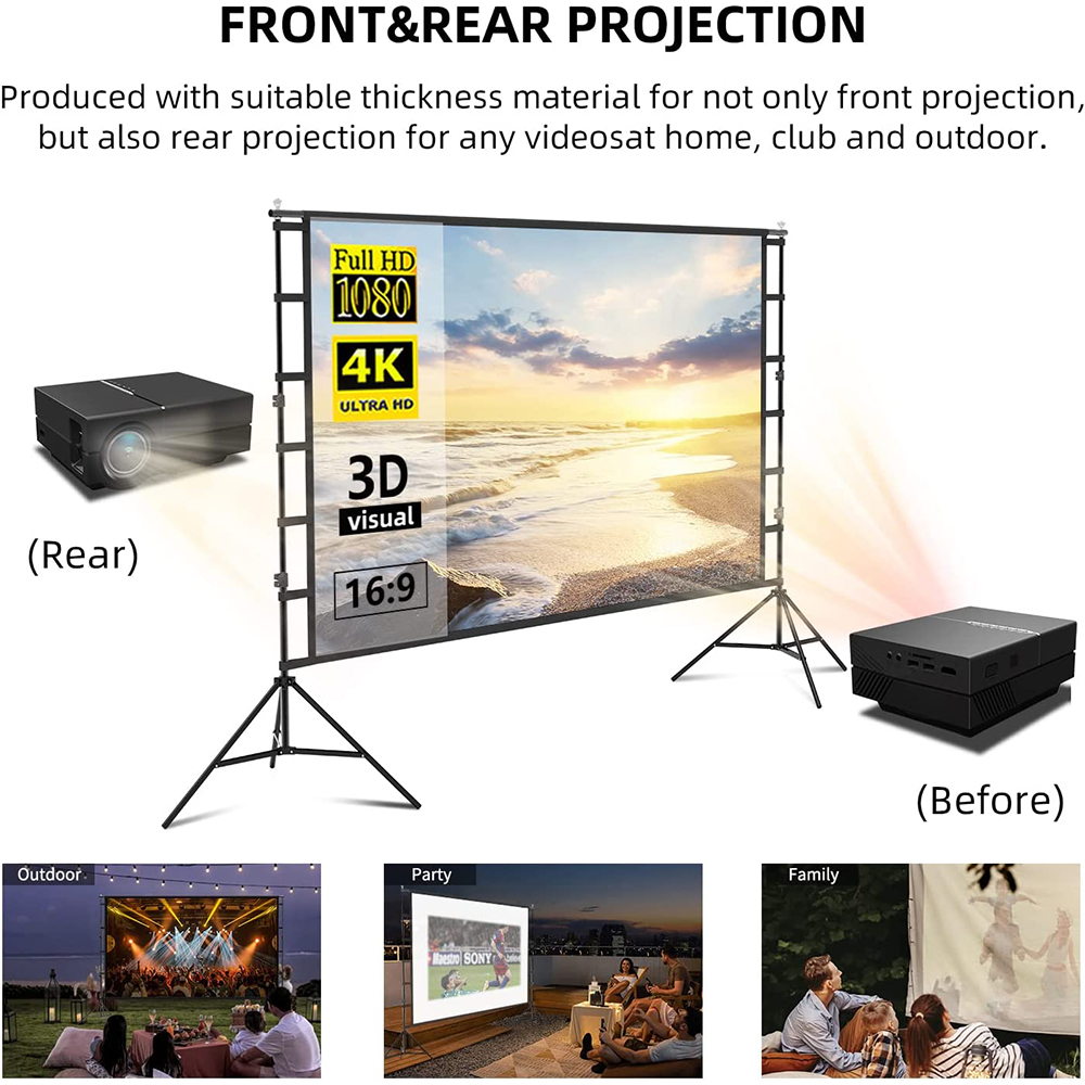 VEIDADZ Экран для проектора с  – обзор и цена Home Cinema Blanc