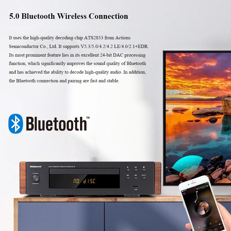 CD-6 HiFi CD-плеер Bluetooth 5 – обзор и цена Home Cinema System