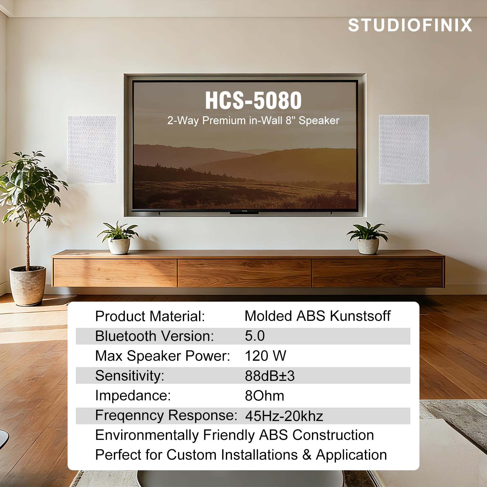 STUDIOFINIX 8-дюймовые 2-полос – обзор и цена Home Cinema Blanc