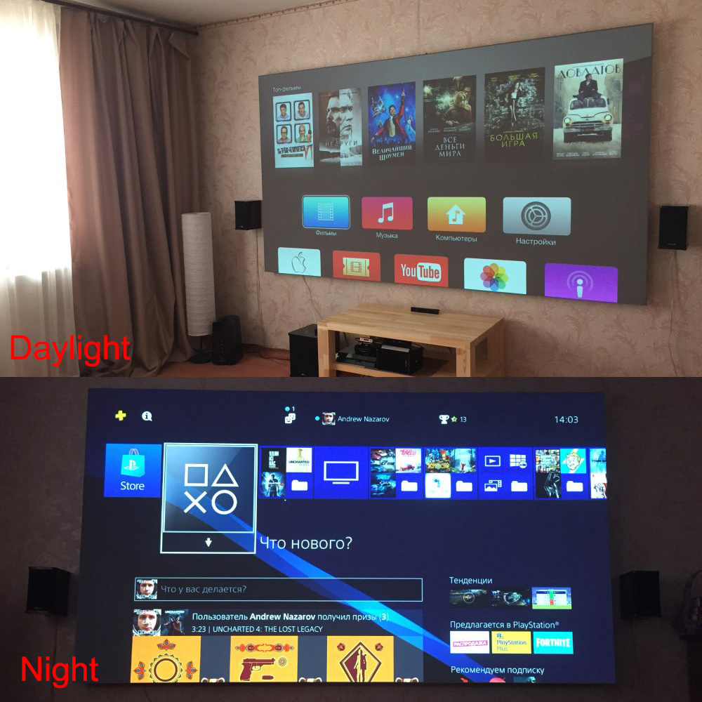Экран проектора Salange, 60 10 – обзор и цена Home Cinema Blanc